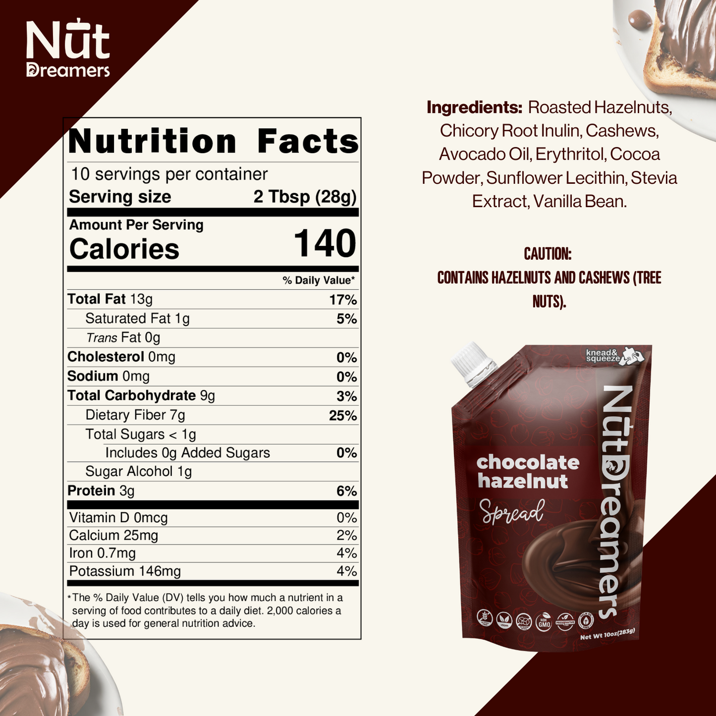 Best Seller Nut Butter Duo | Chocolate Hazelnut & Pistachio Spread – No Sugar Added, Palm Oil Free, Gourmet Breakfast Spread