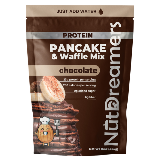 Chocolate Protein Pancake & Waffle Mix – High Protein, No Added Sugar | Nut Dreamers