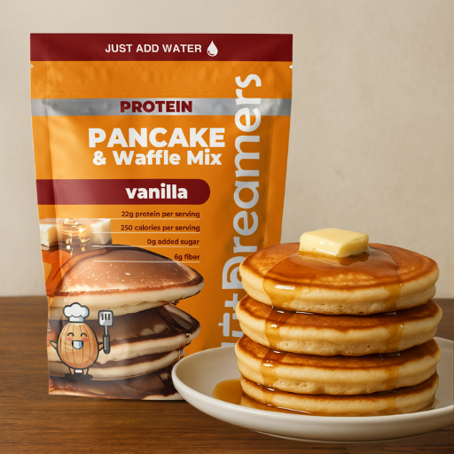 Vanilla Protein Pancake & Waffle Mix – High Protein, Clean Ingredients | Nut Dreamers