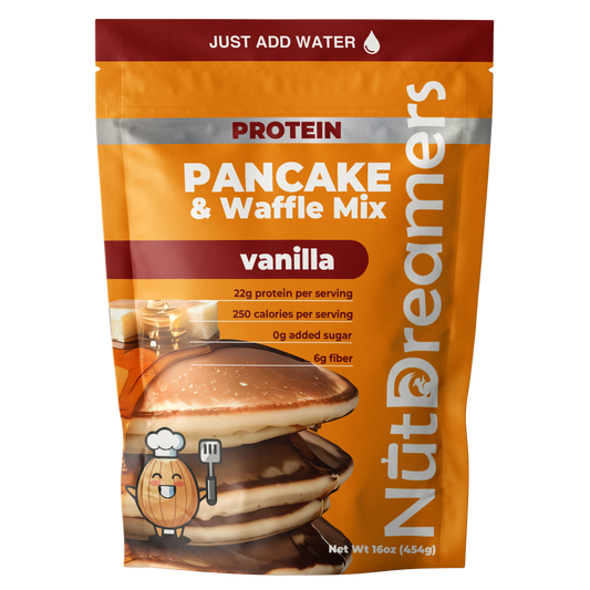 Vanilla Protein Pancake & Waffle Mix – High Protein, Clean Ingredients | Nut Dreamers