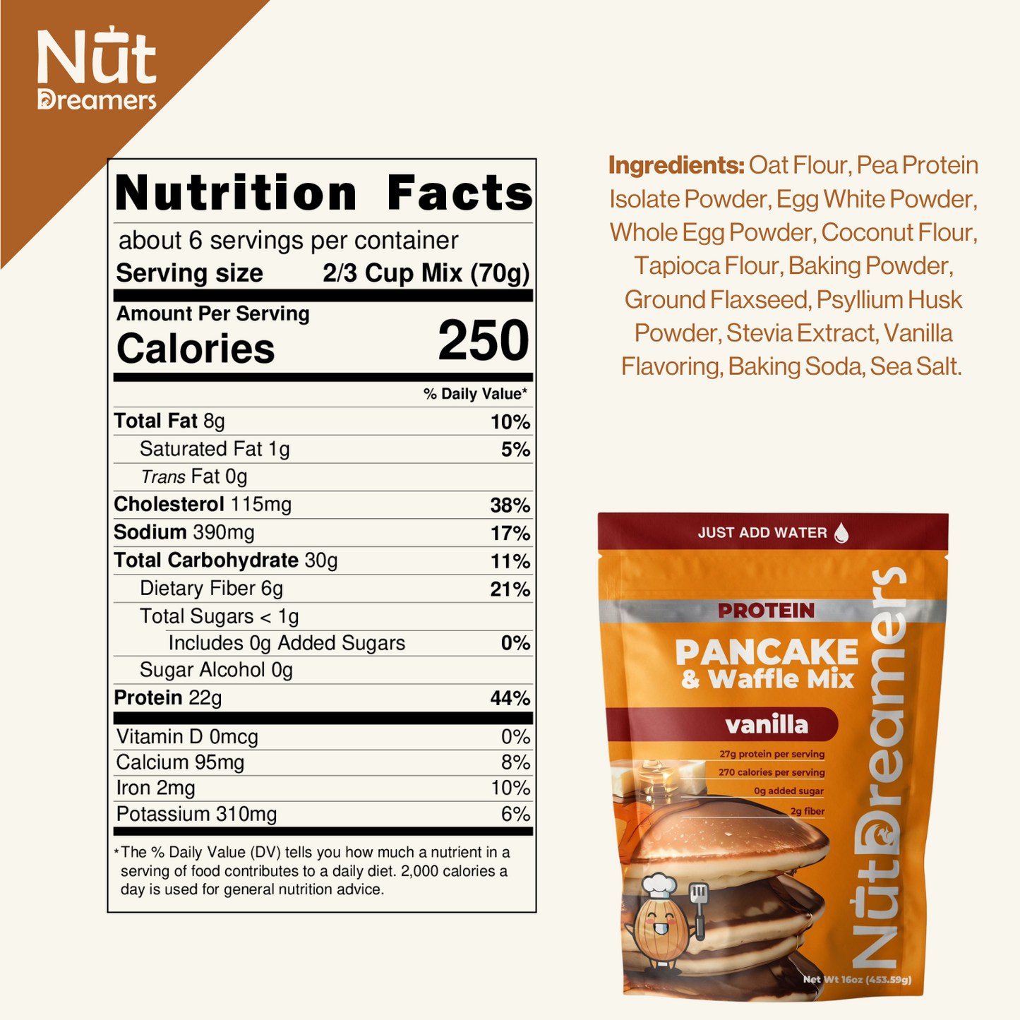 Caramel Dream Breakfast Bundle – Vanilla Pancake Mix + 2 Cashew Caramel Spreads