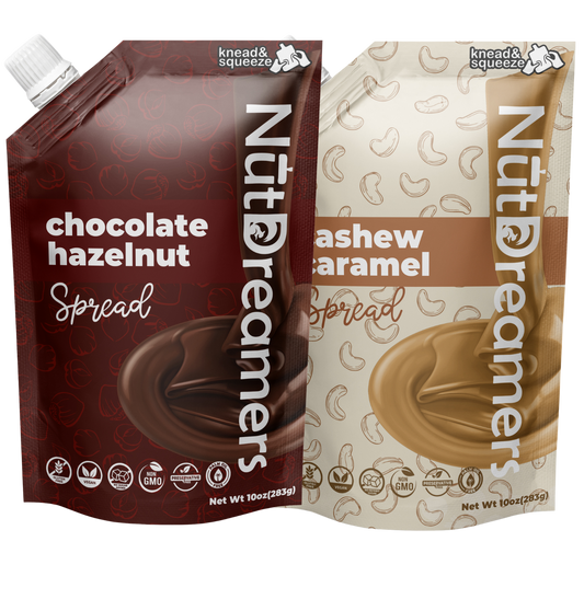 Sweet & Nutty Duo – Chocolate Hazelnut + Cashew Caramel Spread Bundle
