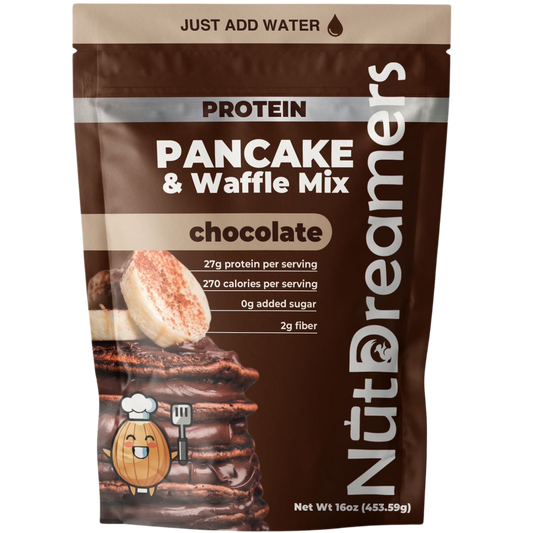 Chocolate Protein Pancake & Waffle Mix – High Protein, No Added Sugar | Nut Dreamers
