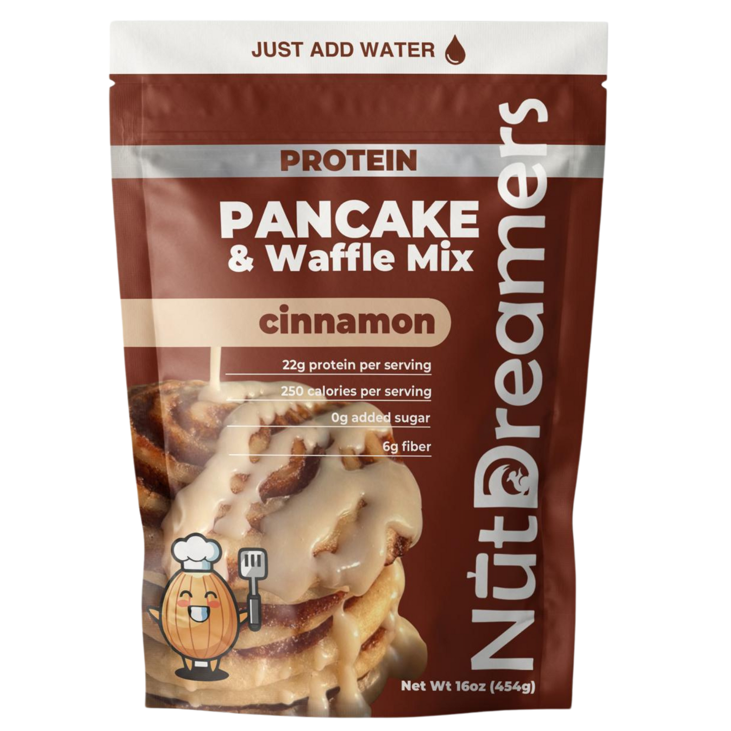 Cinnamon Protein Pancake & Waffle Mix – High Protein, Naturally Flavored | Nut Dreamers
