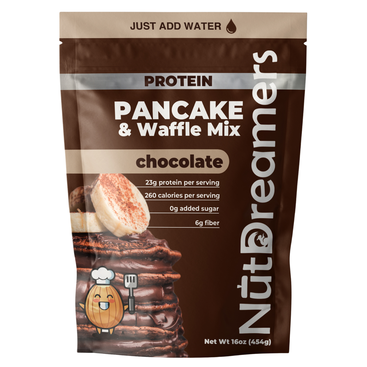 Chocolate Protein Pancake & Waffle Mix – High Protein, No Added Sugar | Nut Dreamers