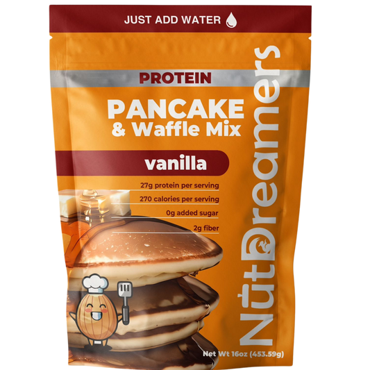 Vanilla Protein Pancake & Waffle Mix – High Protein, Clean Ingredients | Nut Dreamers