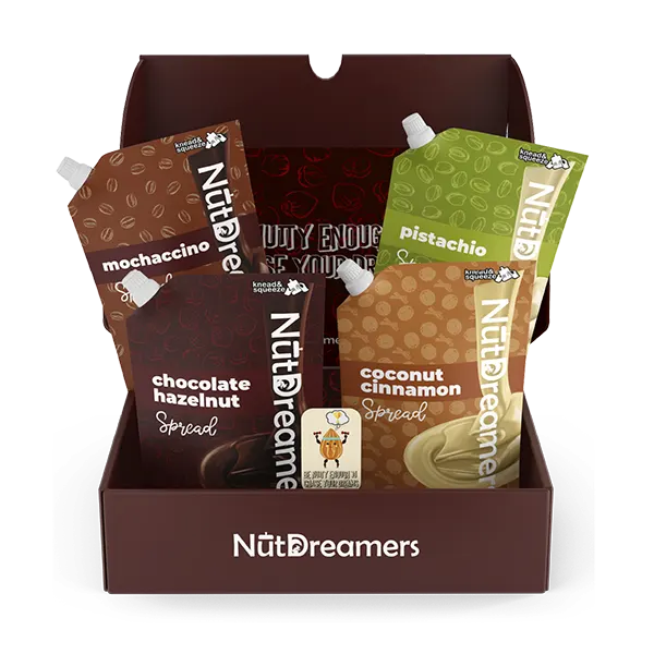 Ultimate Nut Dreamers Variety Pack - Nut Dreamers
Vegan Nut Butter
No Sugar Added Snacks
Gluten-Free Spreads
Healthy Nut Butter Pouches
Vegan Snack Pouches
Keto Nut Butters
Plant-Based Spreads
Dairy-Free Nut Butter
Palm Oil-Free Nut Butters
Natural Nut Butter
Clean Label Snacks
Low Carb Nut Butters