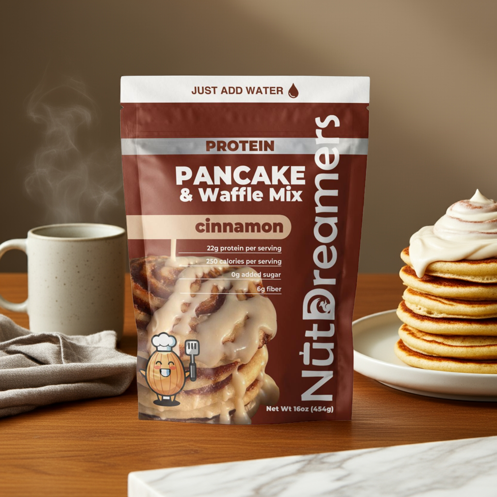 Cinnamon Protein Pancake & Waffle Mix – High Protein, Naturally Flavored | Nut Dreamers